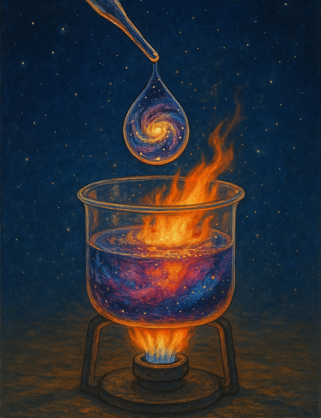 Galaxy in a drop